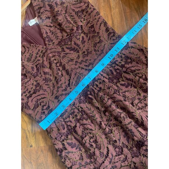 DRESS the POPULATION Elisa Lace Midi Dress PARTY COCKTAIL Size Small S - Picture 8 of 10